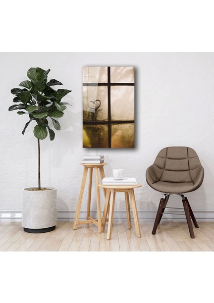 Teknoo- Buğulu Kalp Cam Tablo fiyatları