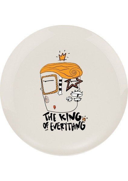 King Of Everything Yuvarlak Tabak 27CM