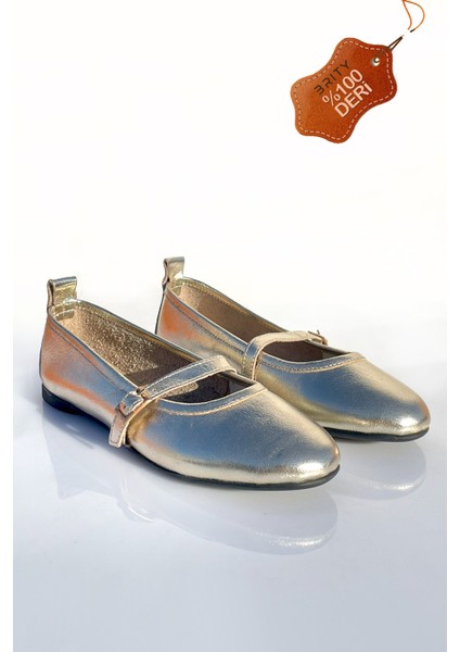 Deri Yuvarlak Burun Günlük Babet modelleri