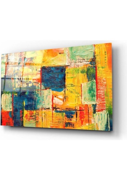 Teknoo- Soyut Desen Cam Tablo