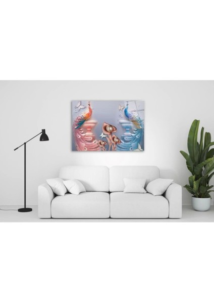 Teknoo- Tavus Kuşları Cam Tablo modelleri