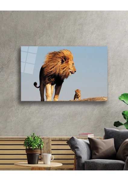 Teknoo- Aslan Cam Tablo Lion Table fiyatları