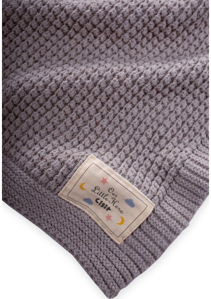 Selanik Triko Battaniye 80X100 (+/-5 cm ) A Gri