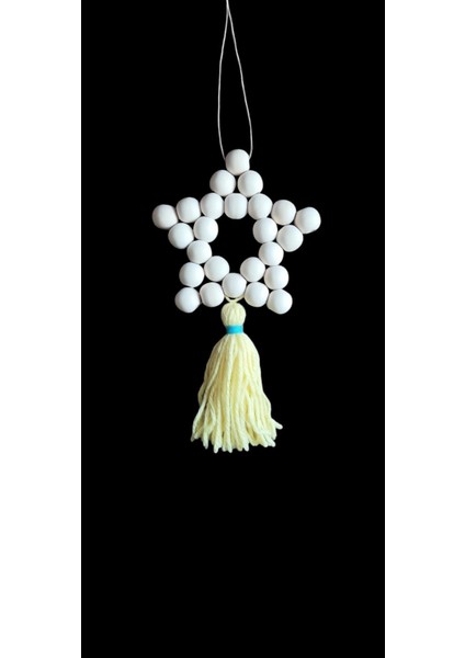 Dekoratif Ahşap Yıldız Boncuk - Dekoratif Süs