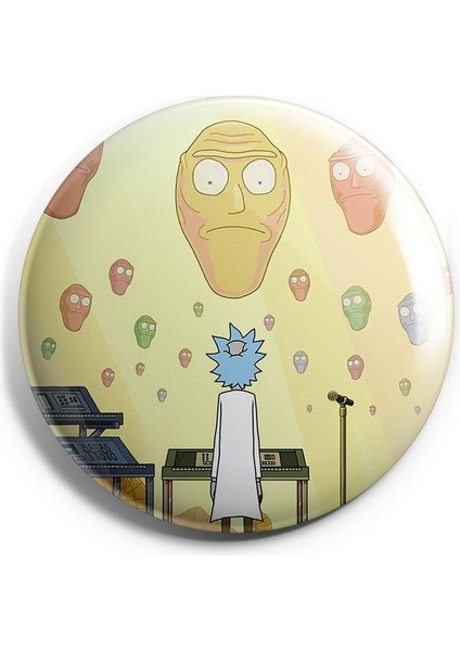 Rıck And Morty V7 Iğneli Çanta Rozeti