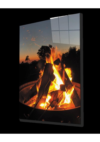 Teknoo- Ateş Cam Tablo Fire Painting