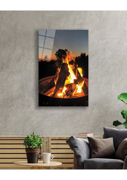 Teknoo- Ateş Cam Tablo Fire Painting fiyatları