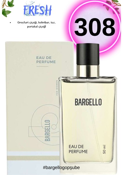 308 Fresh Kadın Parfüm 50ml Edp
