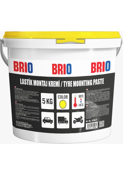 Lastik Montaj Kremi Sarı 5 Kg