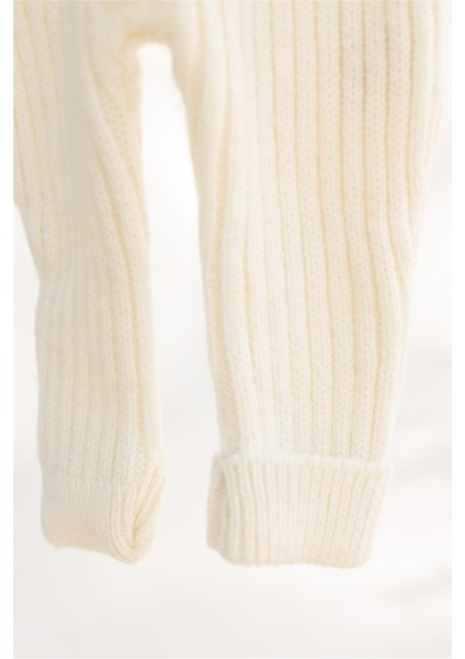 Triko Bereli Tulum Bebek Set Ekru fırsatları