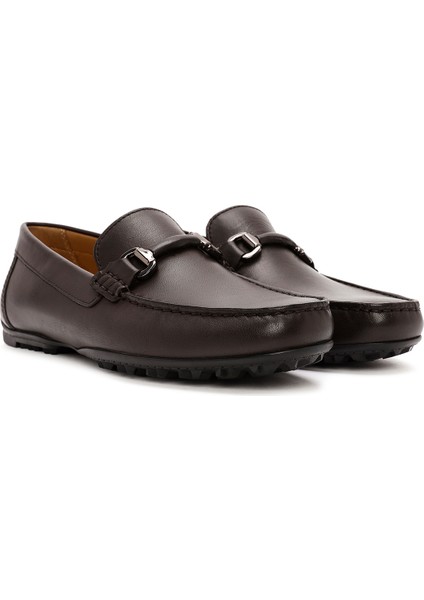 Erkek Kahverengi Kosmopolis Deri Casual Loafer U45E5A00043C6009