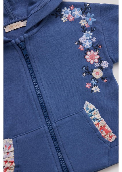 Bg Store Kız Bebek Mavi Eşofman Üstü modelleri