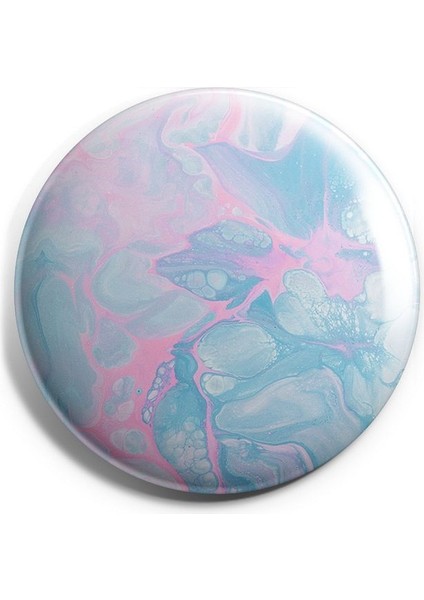 Major Selection Ebru Sanatı V1 Iğneli Çanta Rozeti