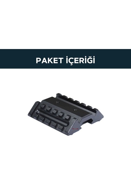 Tactical Dual 45° Offset Raylı Picatinny Montaj Ayağı