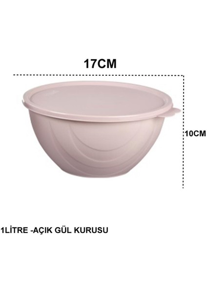 Moon Star Elegance Kapaklı Hava ve Koku Sızdırmaz Yemek Saklama Kabı 1 LITRE-RBK-311