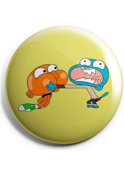 Major Selection Gumball Tasarımları V7 Iğneli Çanta Rozeti