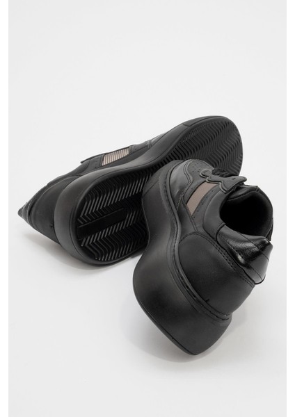 Kadın Spor Ayakkabı Siyah Siyah Kırışık fırsatları