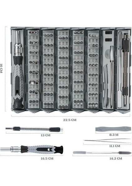 KS-840116 Hassas 126 Parça Bits Uçlu Tornavida Seti indirimleri