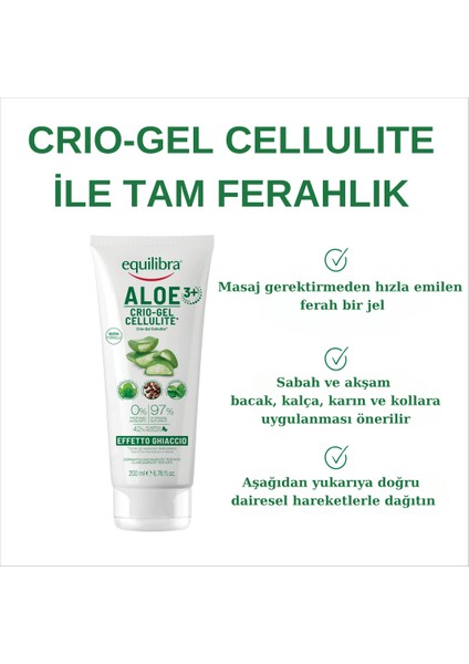 Aloe Crio-Gel Cellulite + Youth Passport Portakal & Peeling Duş Jeli Set | Canlandırıcı ve Selülıt Karşıtı Bakım Seti