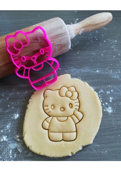 Hello Kitty Kurabiye Kalıbı Kesici Şekillendirici