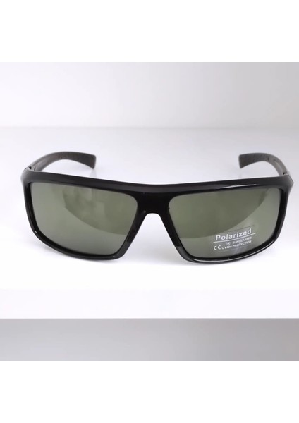 Ayel Glasses Spor Polarize Güneş  Gözlüğü  Yeşil Cam  Siyah Çerçeve