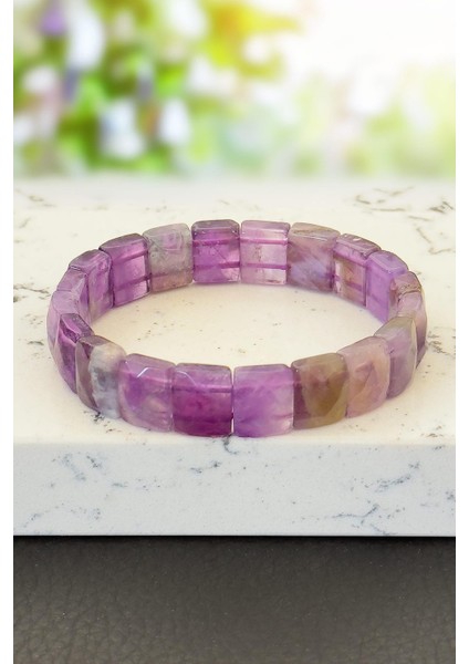 Kare Faset Kesim Ametist Bileklik fiyatları