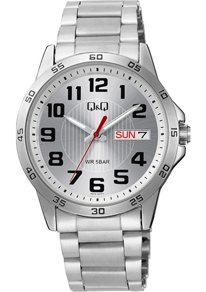 Qq A37A-001PY Suya Dayanıklı Metalik Renk Erkek Kol Saati
