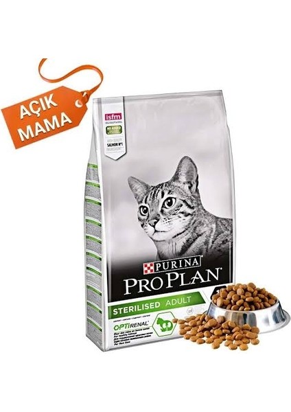 Pro Plan Sterilised Somonlu ve Ton Balıklı 1 kg Kısırlaştırılmış Yetişkin Kuru Kedi Maması - Açık Paket