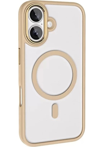 Apple iPhone 16 Kılıf Magsafe Wireless Şarj Krom Silikon Kapak fiyatları