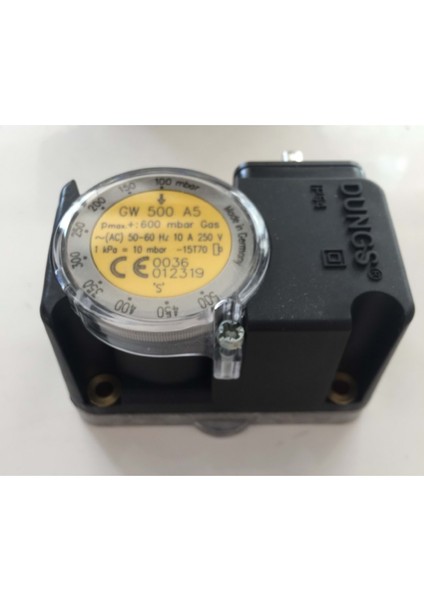 GW500A5 Presostat 100…500MBAR Ac 50-60Hz 10A 250V