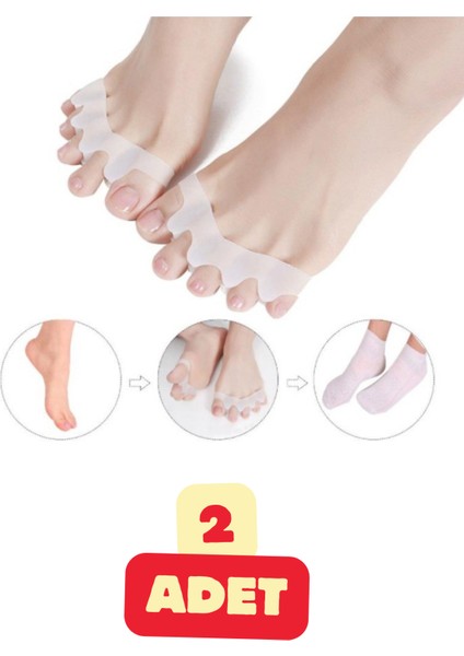 2 Adet 5 Ayak Parmak Ayıran Geçmeli Ayırıcı Makara