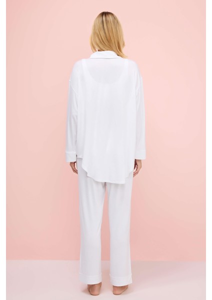 Moon Milk  Sara Shirtdress 3'lü Set