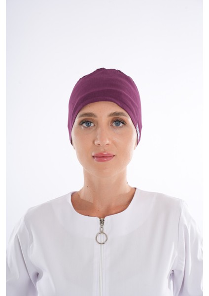 Düz Mürdüm Renk Doktor Hemşire Aşçı Hastane Medikal Cerrahi Bone fiyatları