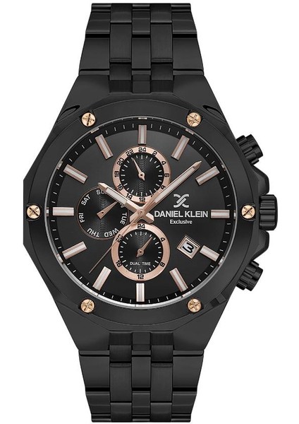 DK.1.13531-6 Exclusive Tüm Fonksiyonları Aktif Siyah Erkek Kol Saati