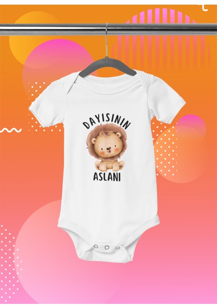 Dayısının Aslanı Bebek Body Kısa Kollu Badi Çıtçıtlı Zıbın Organik %100 Pamuk indirimleri