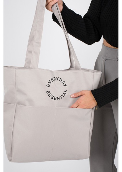 Patlı Kadın Shopper Omuz Çantası