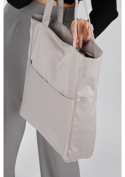 Patlı Kadın Shopper Omuz Çantası