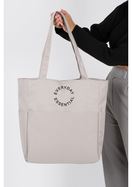 Patlı Kadın Shopper Omuz Çantası