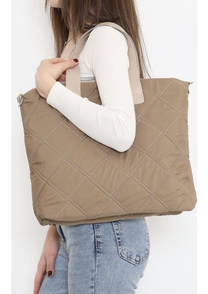 Patlı Kadın Shopper Omuz Çantası