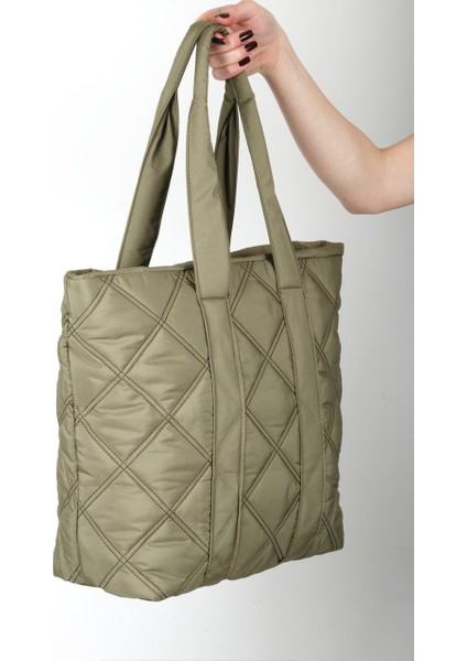 Patlı Kadın Shopper Omuz Çantası