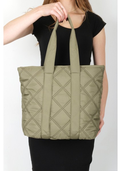 Patlı Kadın Shopper Omuz Çantası