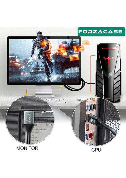 Dp To Dp Kablo 8k 60hz / 4K 144hz Görüntü Aktarıcı Kablo 1,5 Metre - FC749 fırsatları
