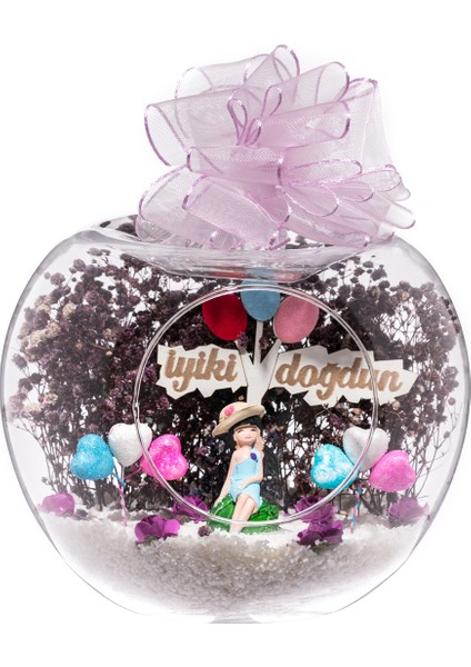 Teraryum Iyi Ki Doğdun Tabelalı Mor