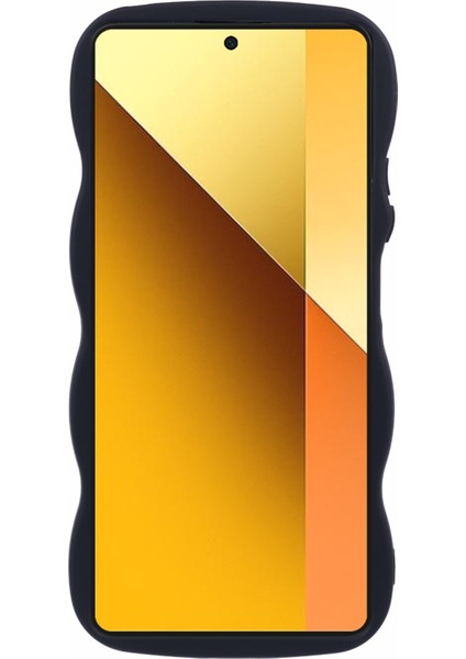 Xiaomi Redmi Note 13 Pro 5g Tpu Kılıf Wave Edge Telefon Kapağı-Siyah (Yurt Dışından)