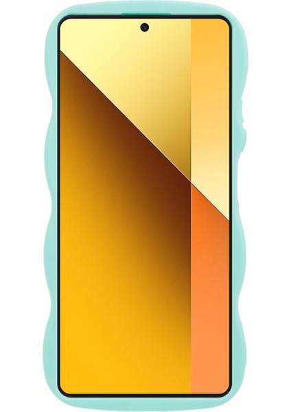 Xiaomi Redmi Note 13 Pro 5g Tpu Kılıf Wave Edge Telefon Kapağı-Açık Yeşil (Yurt Dışından)