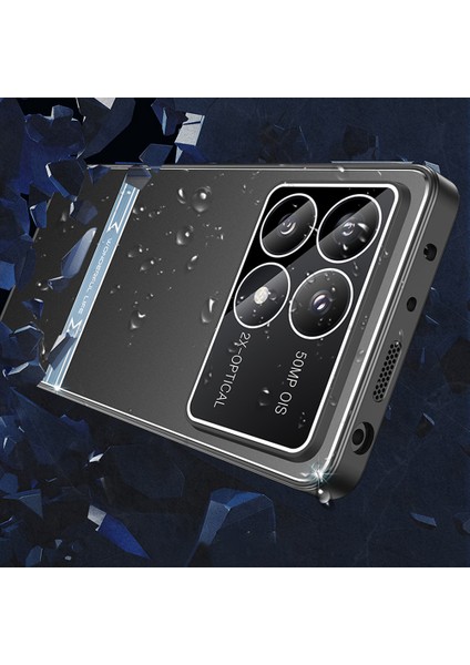 Anti-Düşen Telefon Kılıfı Için Xiaomi Poco F6 Pro 5g Kılıf Mat Metal Arka Pc+Tpu Telefon Kapağı-Siyah+Gümüş (Yurt Dışından) indirimleri