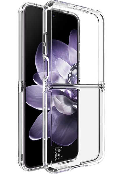Anti-Düşen Telefon Kılıfı Için Xiaomi Mix Flip 5g Kılıf Hava Yastıkları Koruma Temizle Tpu Telefon Kapağı (Yurt Dışından)