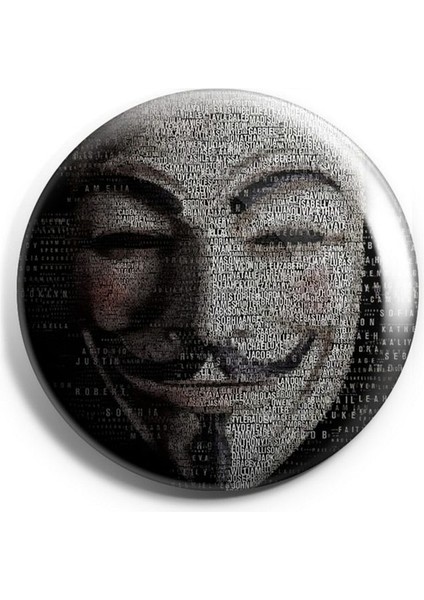 Major Selection V For Vandetta Iğneli Çanta Rozeti