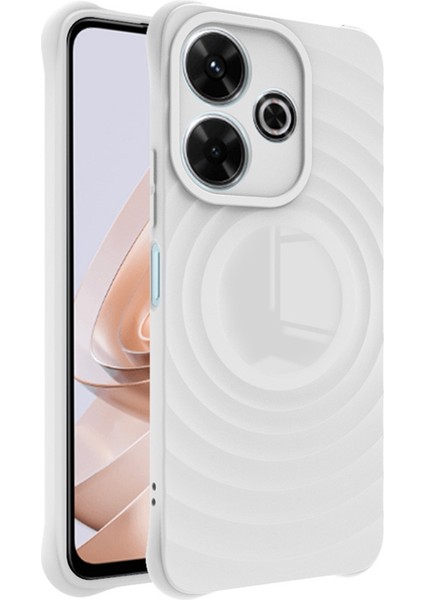 Anti-Düşme Telefon Kılıfı Xiaomi Redmi 13 5g/4g Tpu Kılıf Mat Telefon Kapağı-Mat Beyaz (Yurt Dışından)