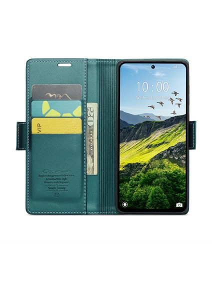 Anti-Düşen Telefon Kılıfı Xiaomi Redmi 13 5g/4g Durumda Rfıd Engelleme Parlak Stand Telefon Kapağı-Yeşil (Yurt Dışından) fiyatları